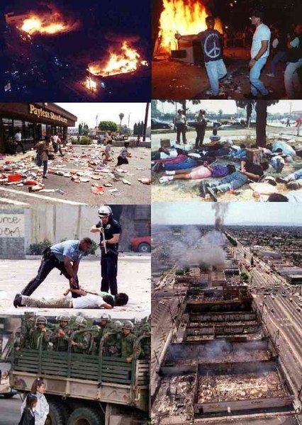 Чёрный Бунт в США Лос-Анджелес 1992 год